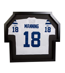 Shadow Box with Sports Jersey Memorabilia